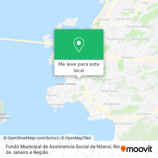Fundo Municipal de Assistencia Social de Niteroi mapa