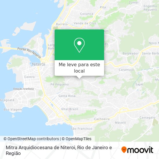 Mitra Arquidiocesana de Niteroi mapa