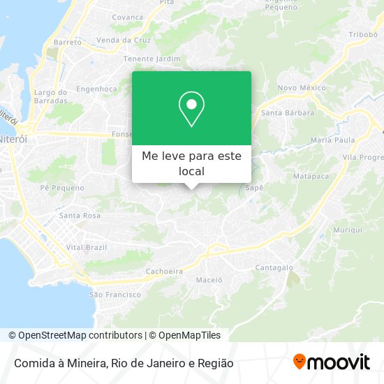 Comida à Mineira mapa