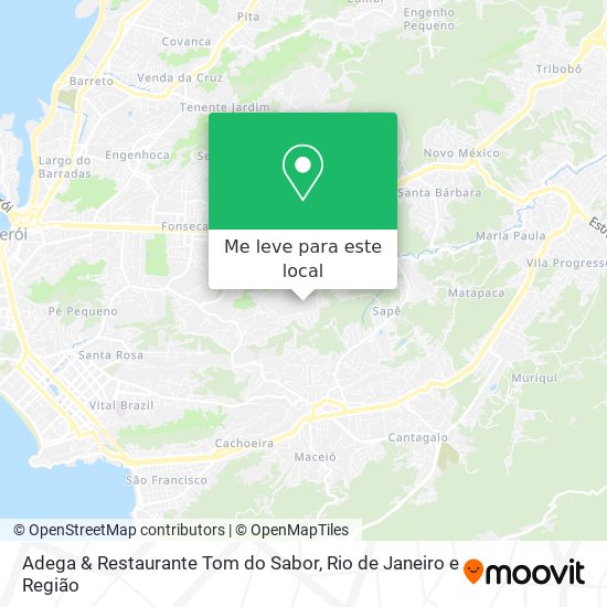 Adega & Restaurante Tom do Sabor mapa