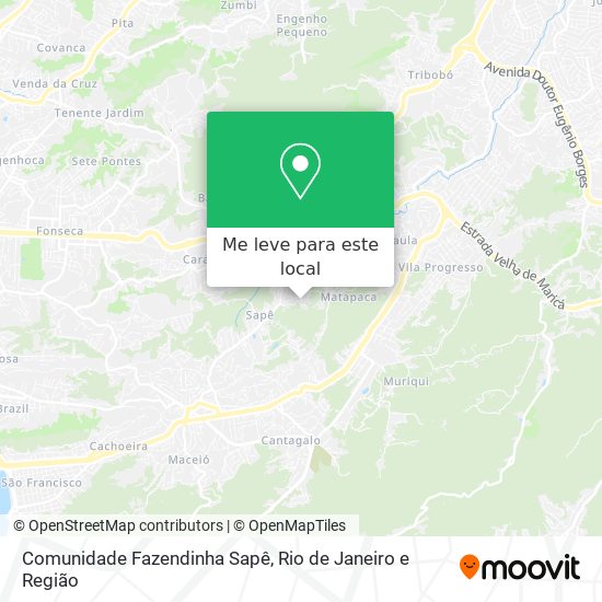 Comunidade Fazendinha Sapê mapa