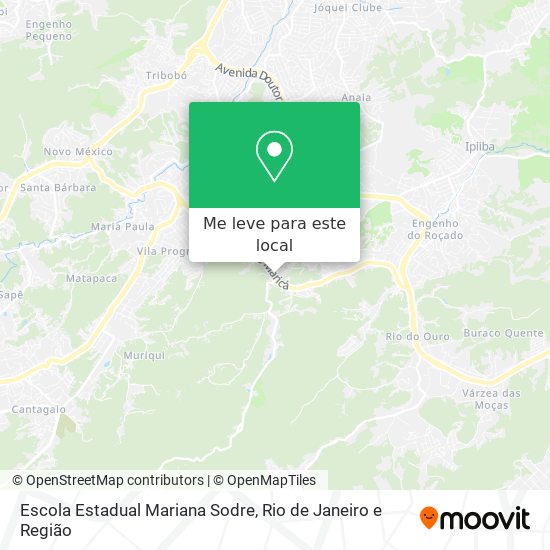 Escola Estadual Mariana Sodre mapa