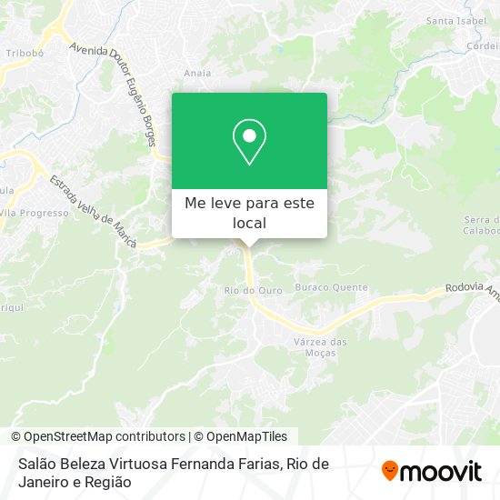 Salão Beleza Virtuosa Fernanda Farias mapa