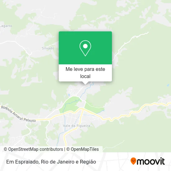 Em Espraiado mapa