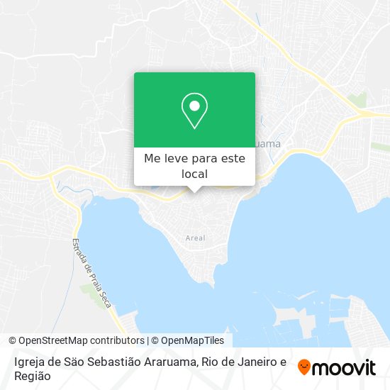 Igreja de Säo Sebastião Araruama mapa