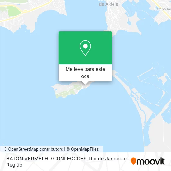 BATON VERMELHO CONFECCOES mapa
