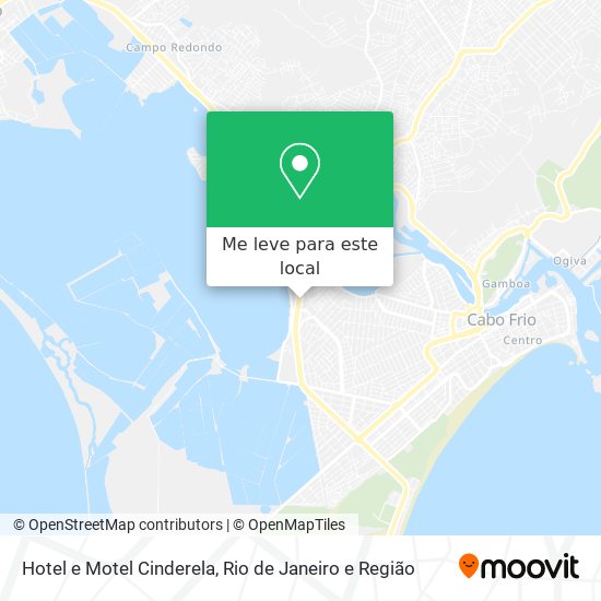Hotel e Motel Cinderela mapa