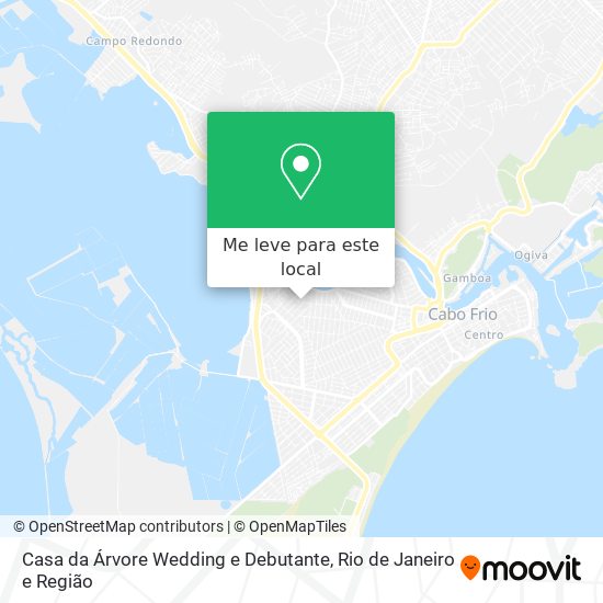 Casa da Árvore Wedding e Debutante mapa