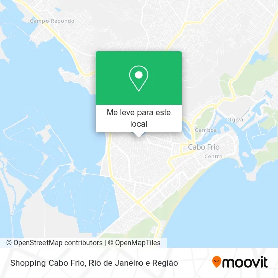 Shopping Cabo Frio mapa