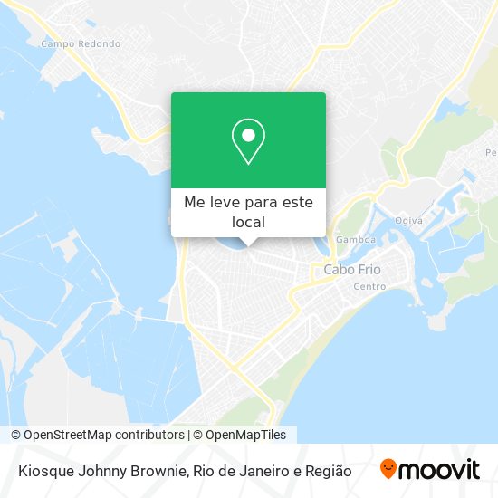 Kiosque Johnny Brownie mapa