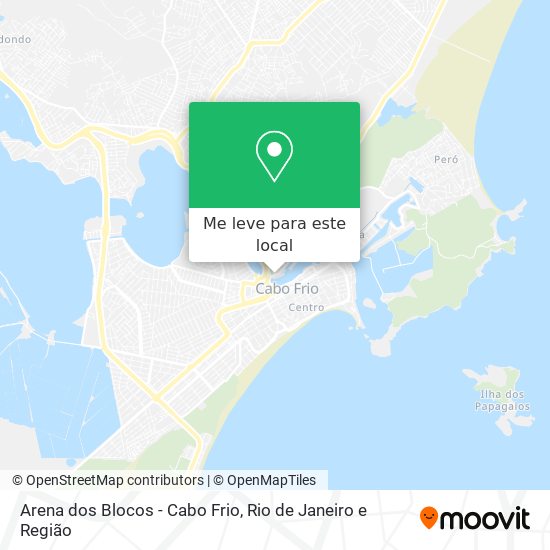 Arena dos Blocos - Cabo Frio mapa