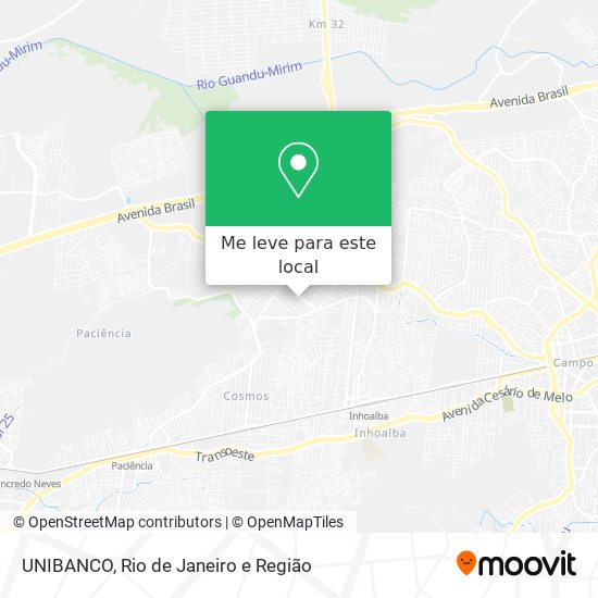 UNIBANCO mapa