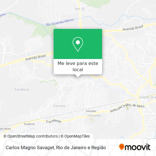 Carlos Magno Savaget mapa