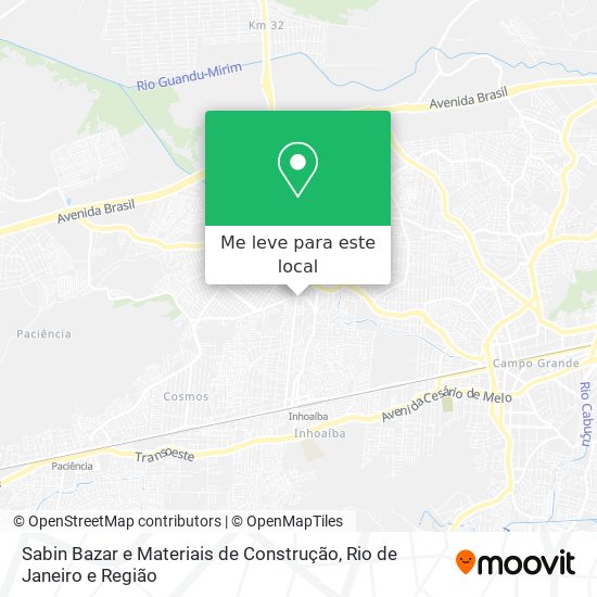 Sabin Bazar e Materiais de Construção mapa