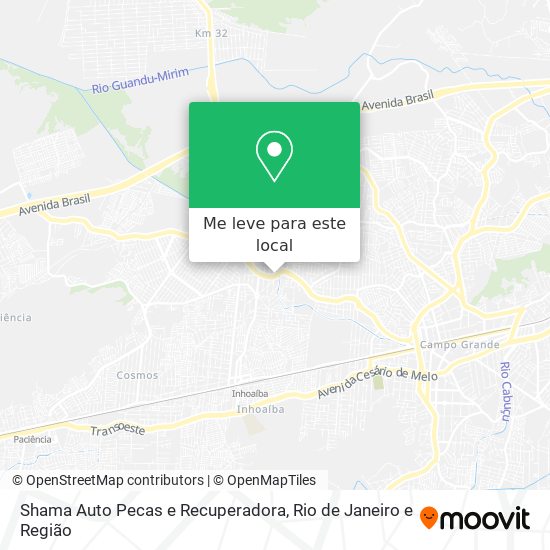 Shama Auto Pecas e Recuperadora mapa