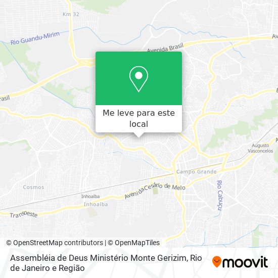 Assembléia de Deus Ministério Monte Gerizim mapa