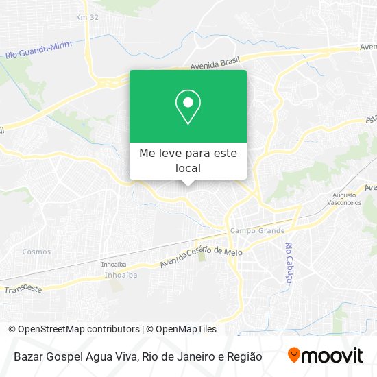 Bazar Gospel Agua Viva mapa