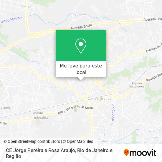 CE Jorge Pereira e Rosa Araújo mapa