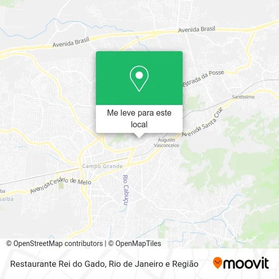 Restaurante Rei do Gado mapa