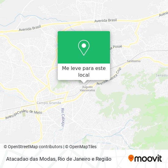 Atacadao das Modas mapa