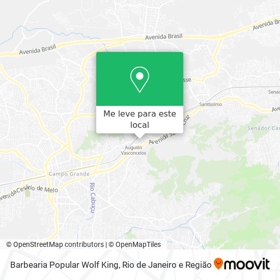 Barbearia Popular Wolf King mapa