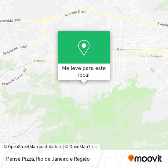 Pense Pizza mapa