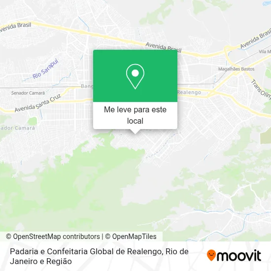 Padaria e Confeitaria Global de Realengo mapa