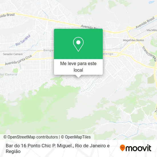 Bar do 16 Ponto Chic P. Miguel. mapa