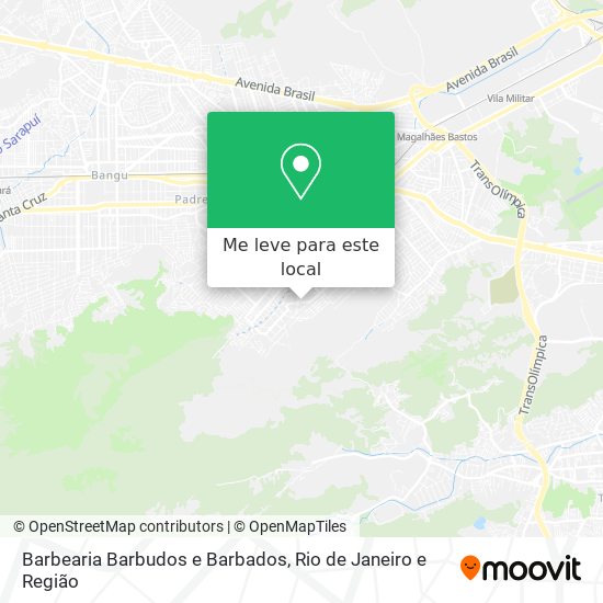 Barbearia Barbudos e Barbados mapa