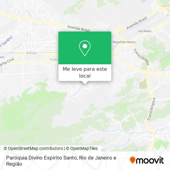 Paróquia Divino Espirito Santo mapa