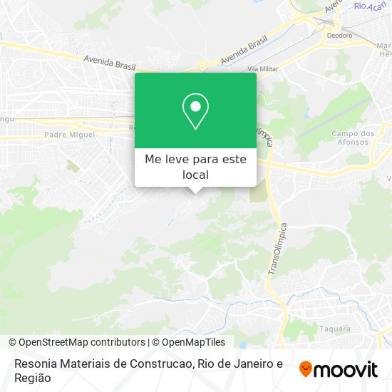 Resonia Materiais de Construcao mapa