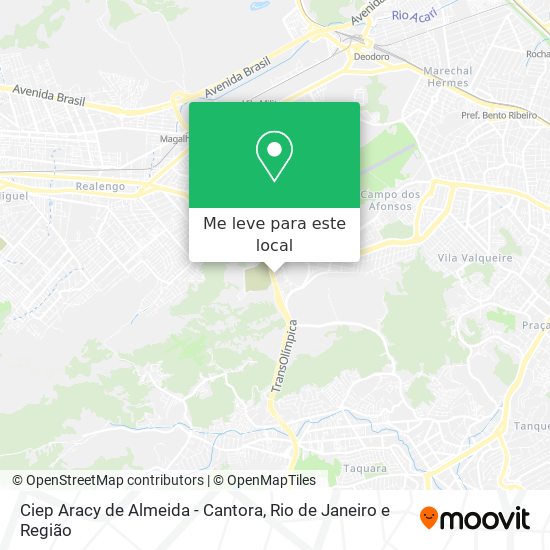 Ciep Aracy de Almeida - Cantora mapa