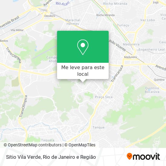 Sítio Vila Verde mapa