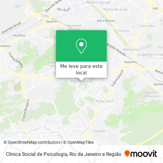 Clínica Social de Psicologia mapa