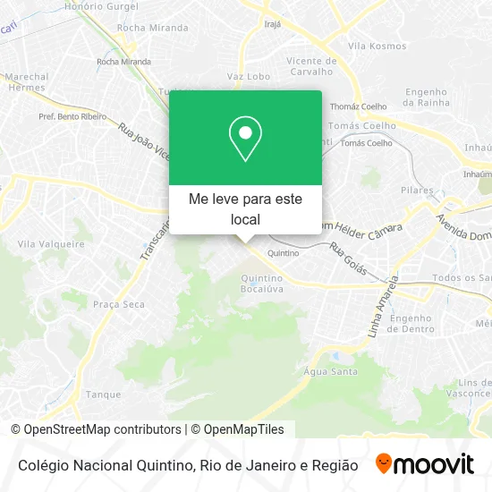 Colégio Nacional Quintino mapa