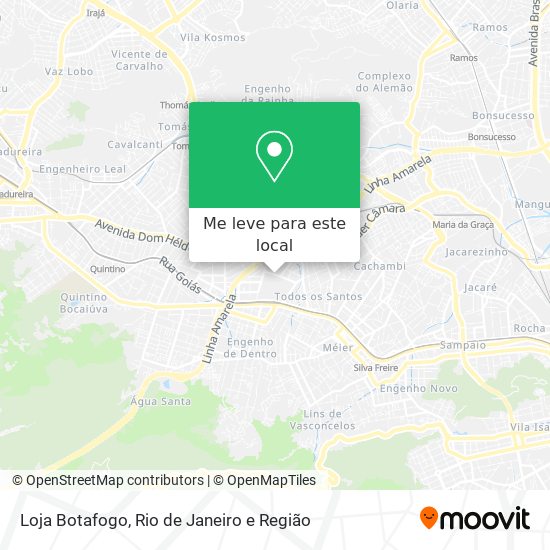 Loja Botafogo mapa