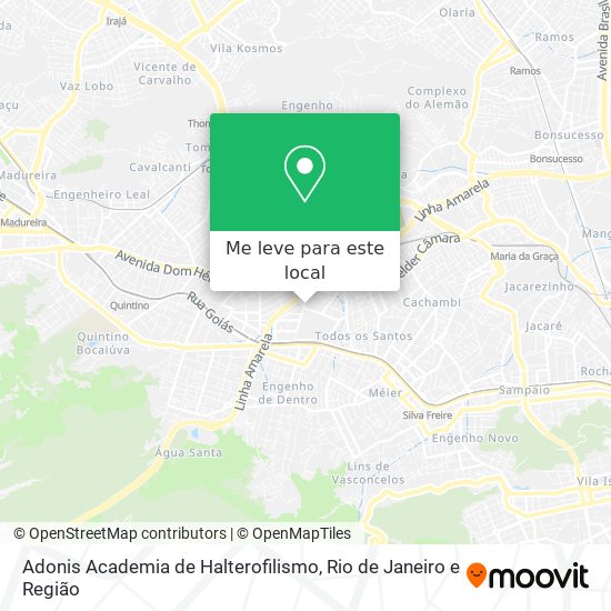 Adonis Academia de Halterofilismo mapa