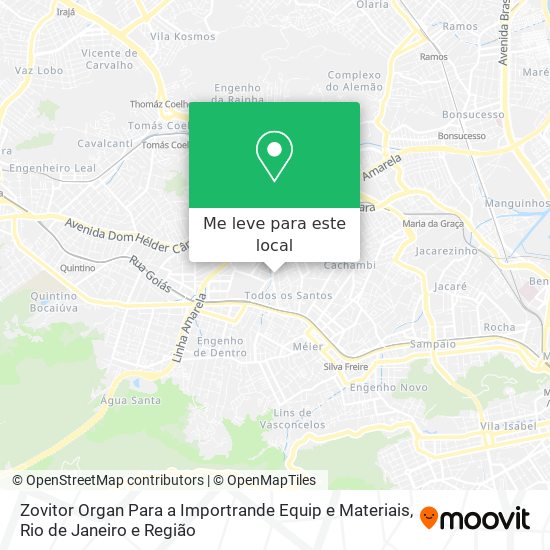 Zovitor Organ Para a Importrande Equip e Materiais mapa