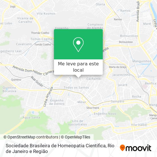 Sociedade Brasileira de Homeopatia Cientifica mapa