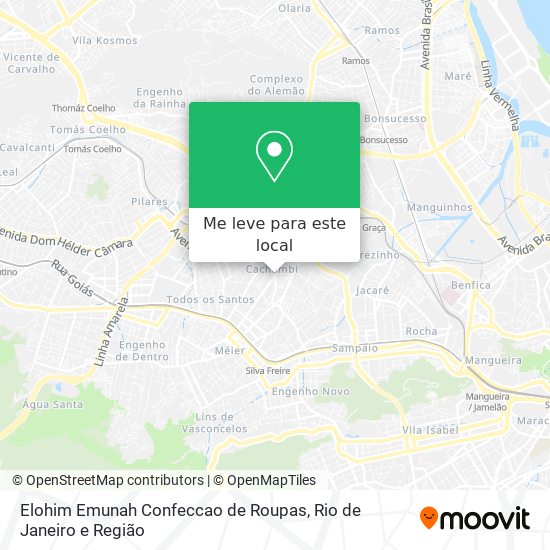 Elohim Emunah Confeccao de Roupas mapa
