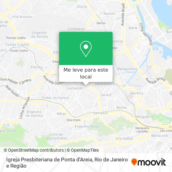 Igreja Presbiteriana de Ponta d'Areia mapa