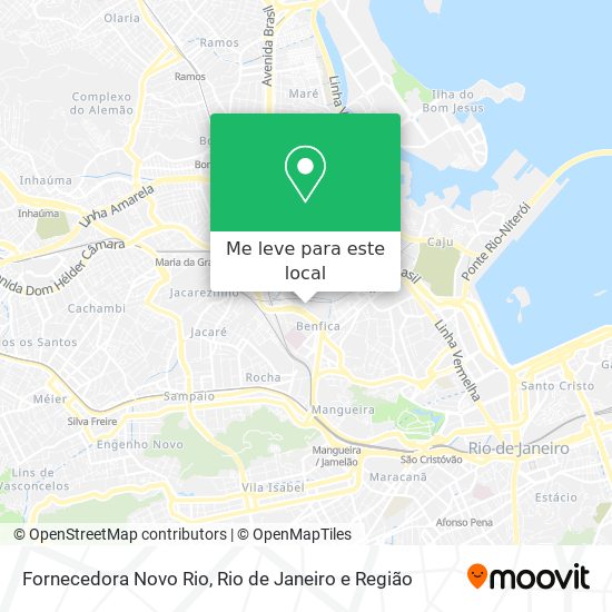 Fornecedora Novo Rio mapa