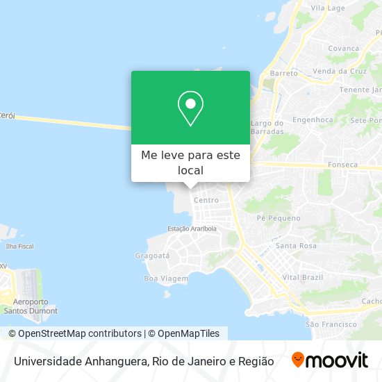 Universidade Anhanguera mapa