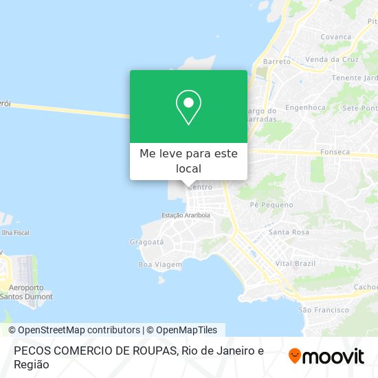 PECOS COMERCIO DE ROUPAS mapa