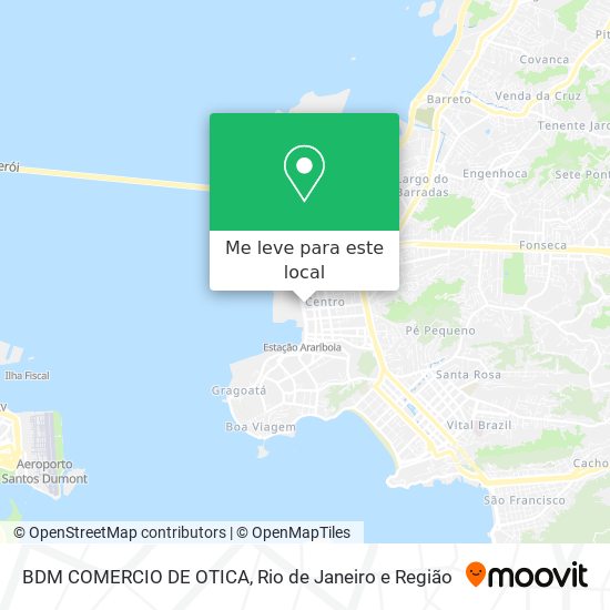 BDM COMERCIO DE OTICA mapa