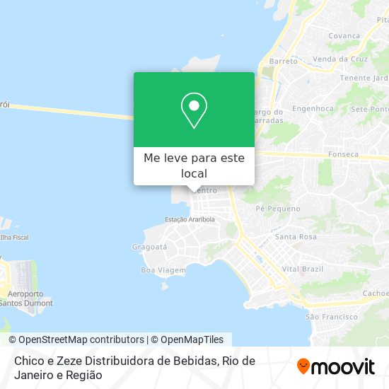 Chico e Zeze Distribuidora de Bebidas mapa