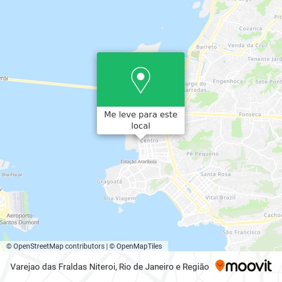 Varejao das Fraldas Niteroi mapa