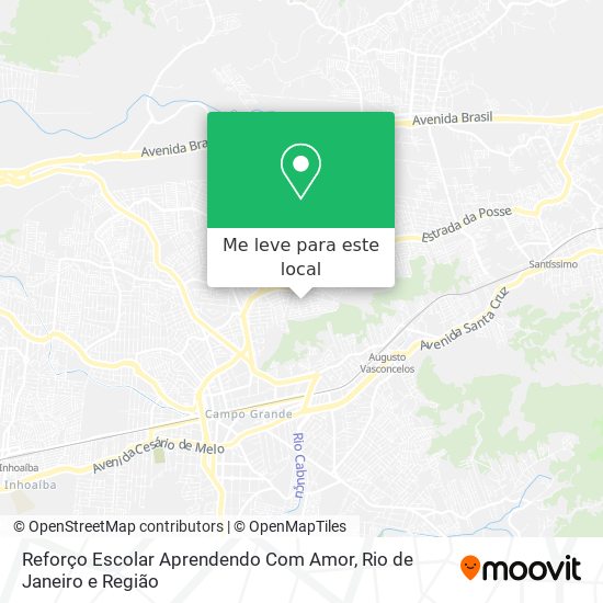 Reforço Escolar Aprendendo Com Amor mapa