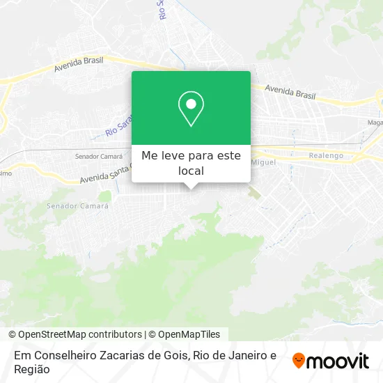 Em Conselheiro Zacarias de Gois mapa