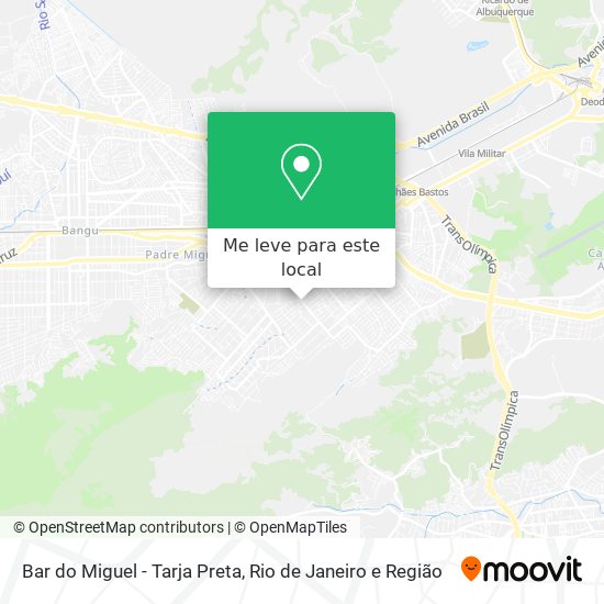 Bar do Miguel - Tarja Preta mapa